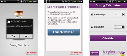 CSL Behring Beriplex Android app
