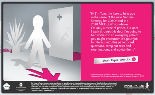 GSK Paper to Patient digital COPD training