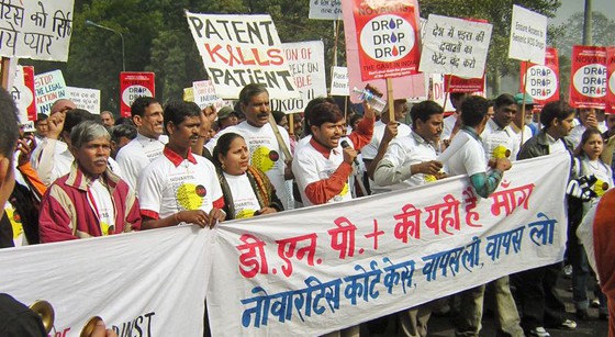 India Novartis Glivec protest MSF