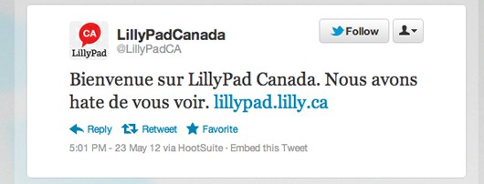Lilly Pad Canada blog Twitter