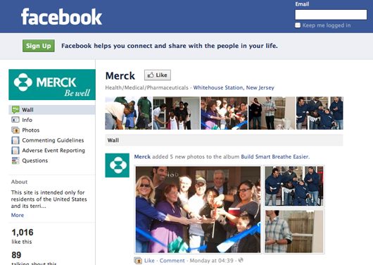 Merck Vs Merck in battle for Facebook page