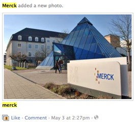 Merck KGaA Facebook page