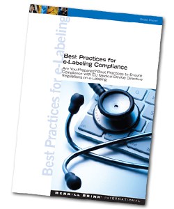 Ensuring you are EU Medical Device e-labelling compliant - A best practice strategy