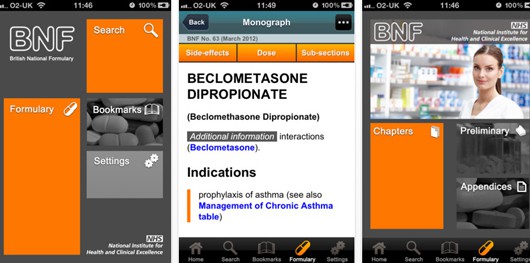 NICE BNF iPhone smartphone app