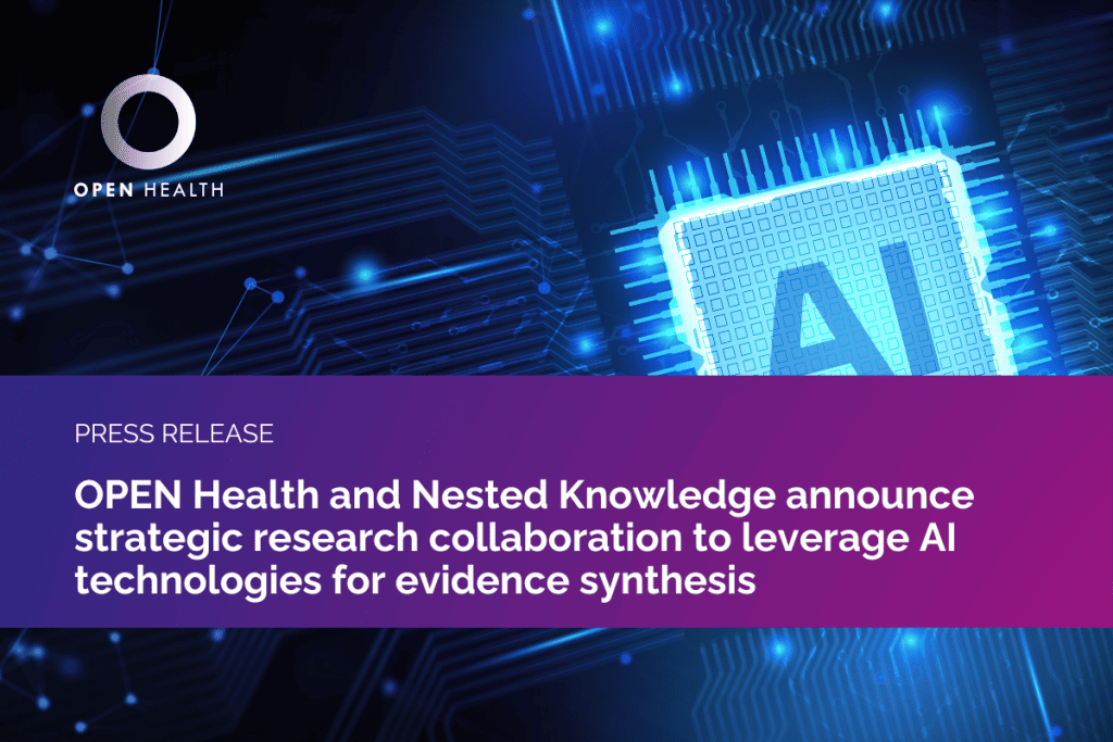 OPEN Health and Nested Knowledge announce strategic research collaboration