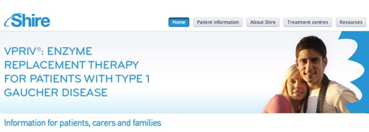 Shire Vpriv UK website