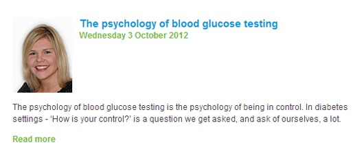 Bayer diabetes blog