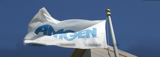 Amgen - flag on building