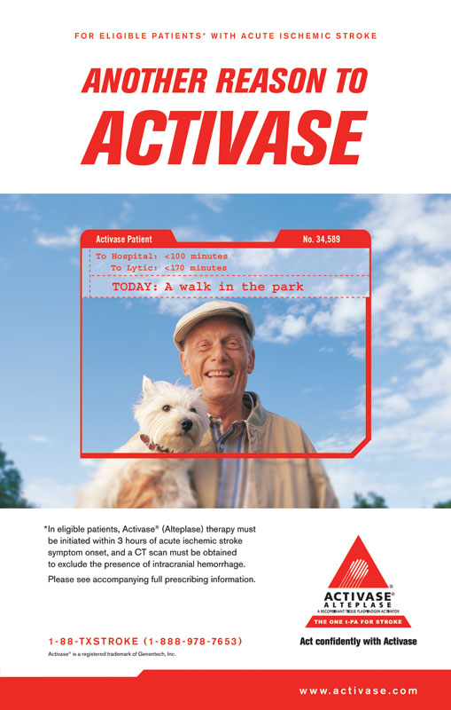 Activase Stroke Brochure Cover - Healthcare Advert