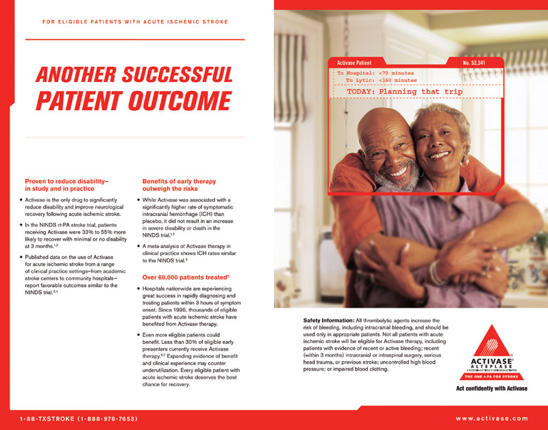 Activase Stroke Brochure Spread - Healthcare Advert