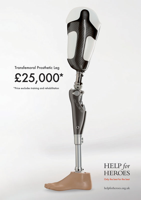 Help for Heroes - prosthetics - Healthcare Advert