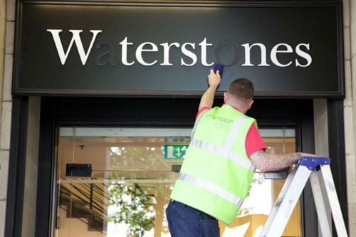 NHS Missing Type campaign Waterstones