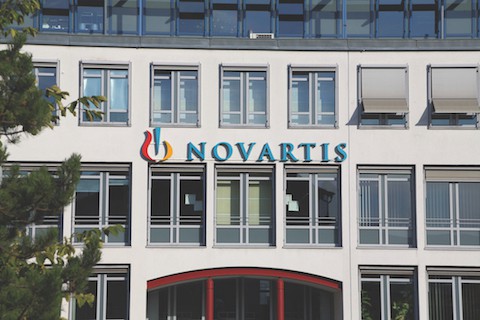 Novartis building logo