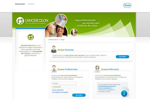 Roche cancercolon website Spain