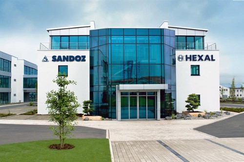 Sandoz logo building