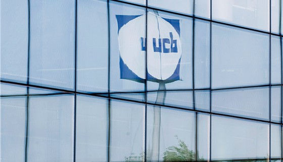 UCB building logo