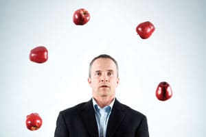 Juggling apples