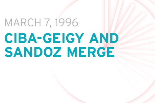 Ciba-Geigy and Sandoz merge