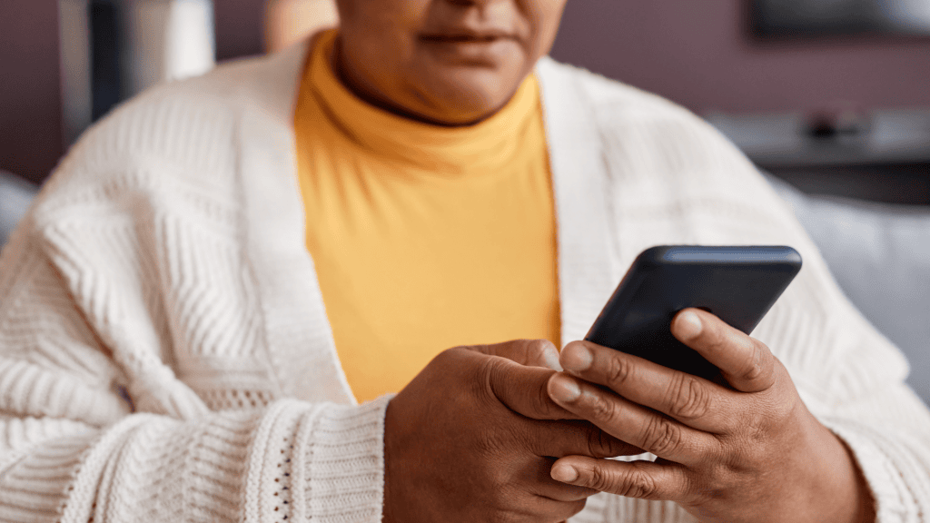 Person on phone